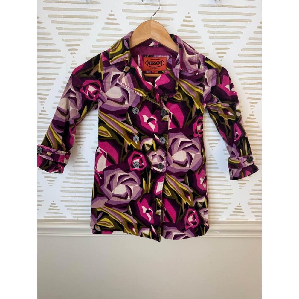 Missoni for Target Girls XL 4t-5t Velour Pea Coat